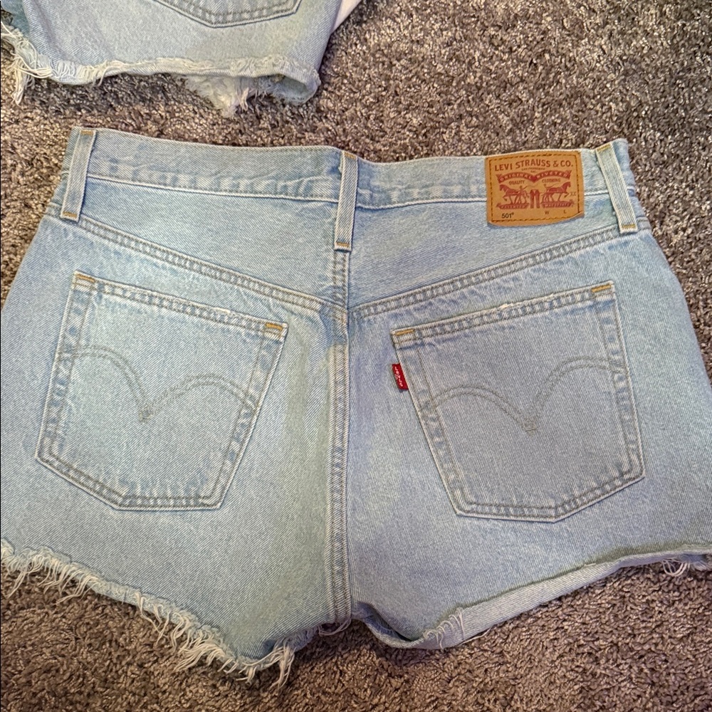 Levi's Classic Light Blue Jean Shorts